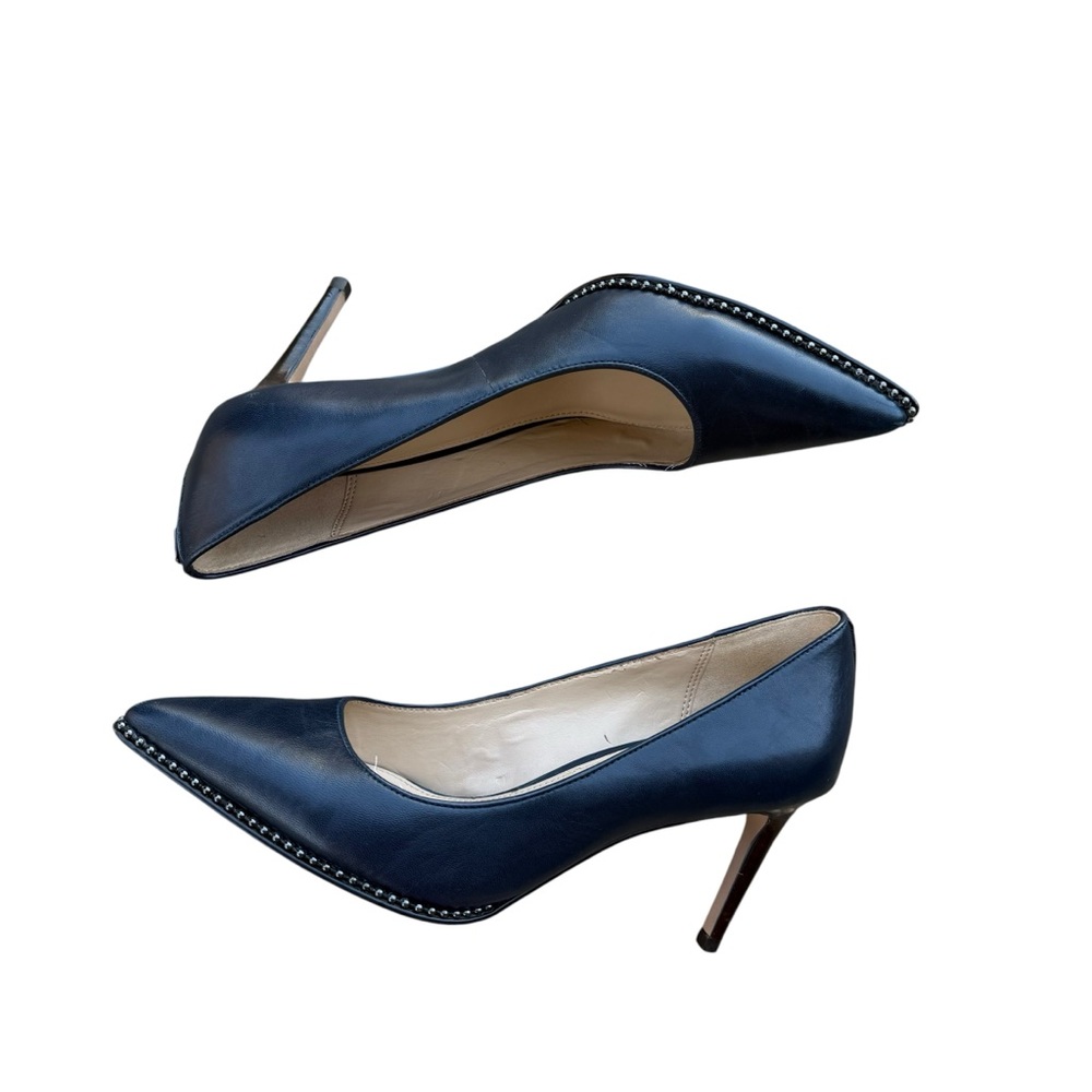 Coach Vonna Navy Blue Pointed Toe Pumps Size 6.5 - Picture 5 of 9